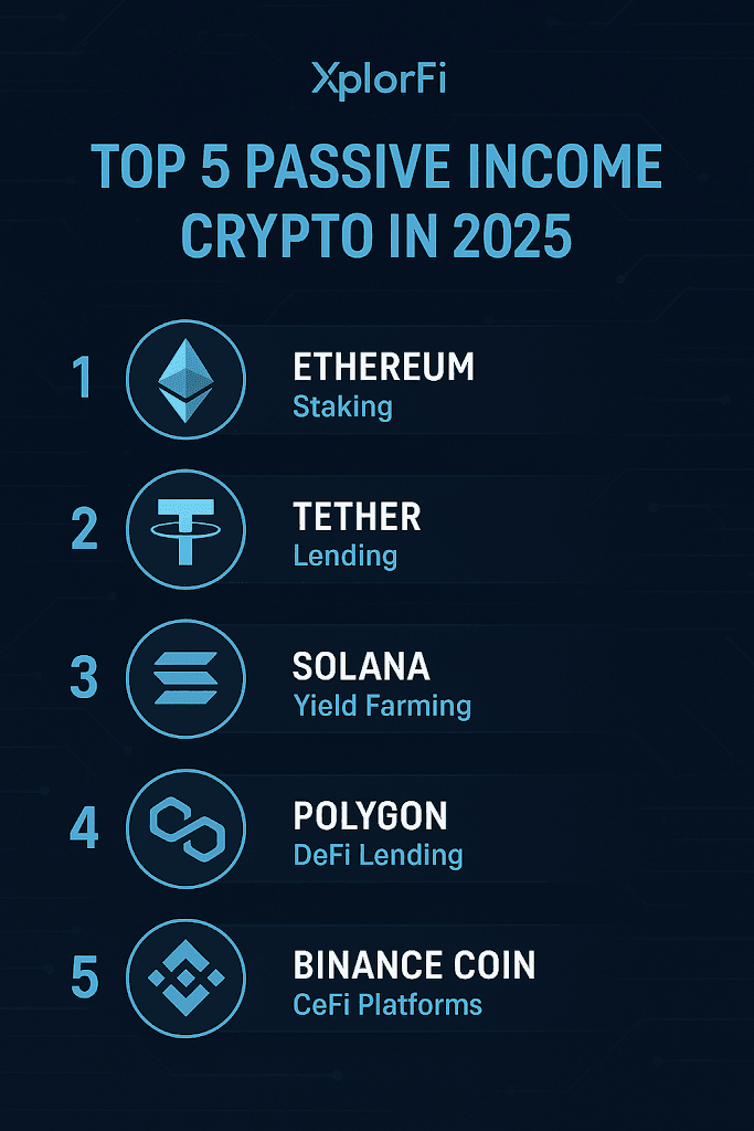 Top 5 Best Passive Income Crypto in 2025