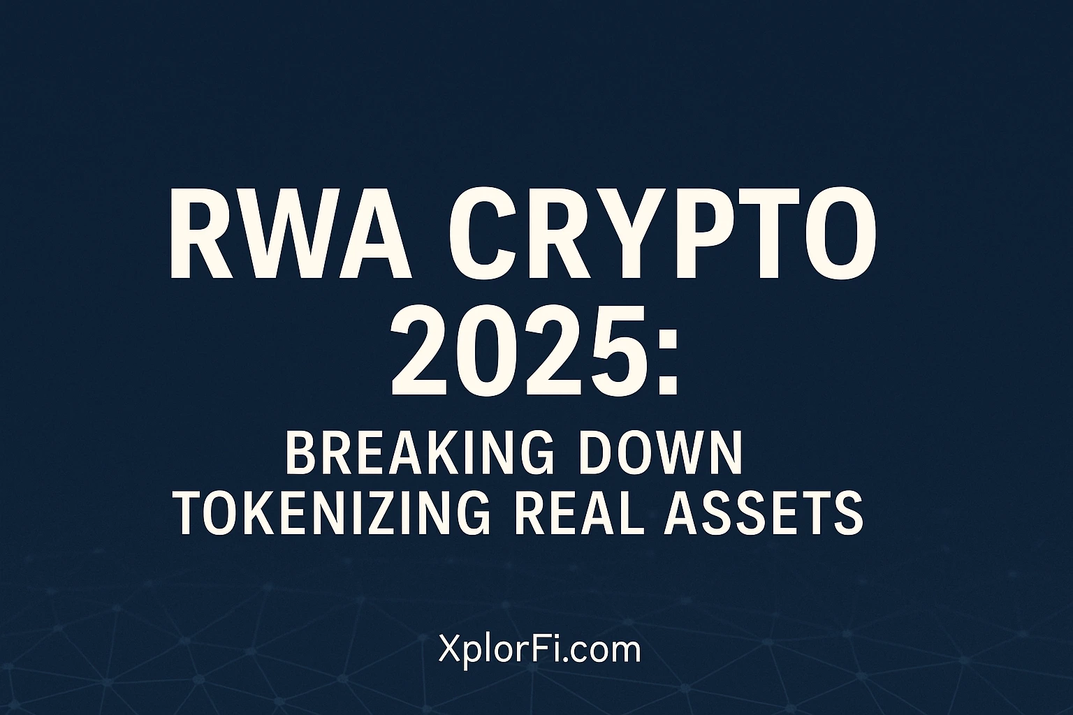 RWA Crypto isn’t just a passing trend—it’s the anchoring force that could pull Web3 into the real world and give it staying power