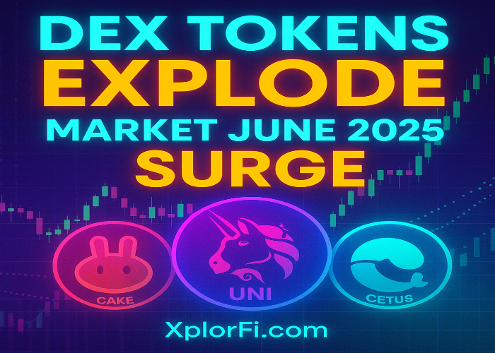 DEX tokens are back in the spotlight as PancakeSwap (CAKE), Uniswap (UNI), and Cetus Protocol (CETUS) show strong momentum heading into June 2025