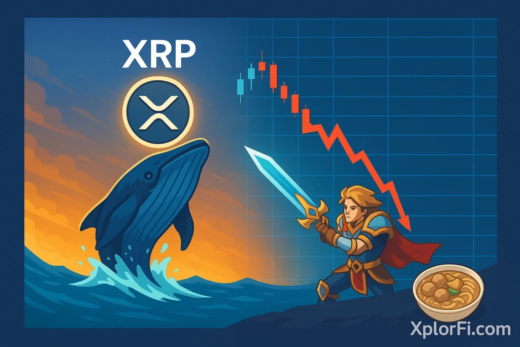 Whales just scooped up 900M XRP worth $1.9B to keep the XRP price above $2.00. Can it break the downtrend or crash to $1.94? Dive into the analysis with XplorFi.com